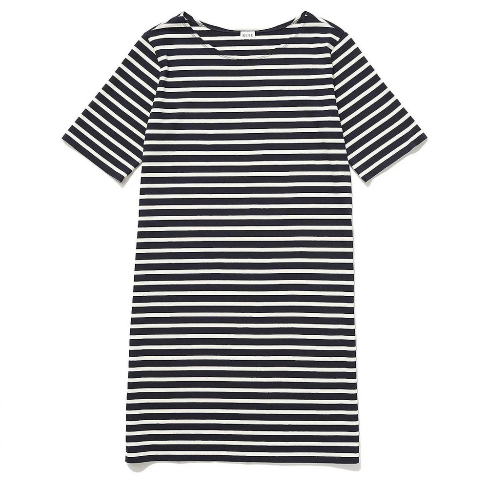 Kule - Stripe Tee Dress Navy/Cream Size Small